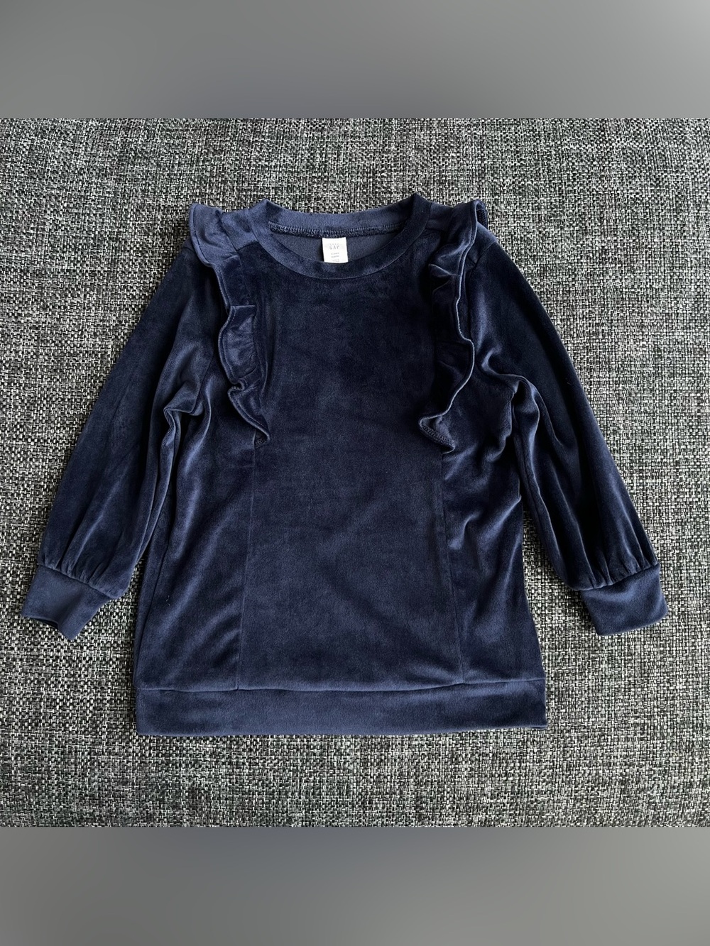 Gap Girls Blue Velvet Sweater Size 4